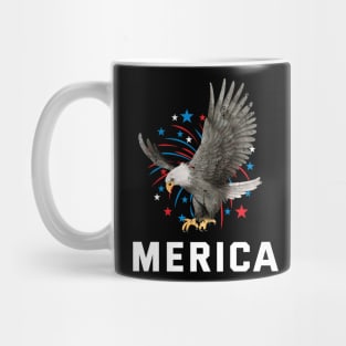 Merica  Eagle USA 4th July eagle Mug